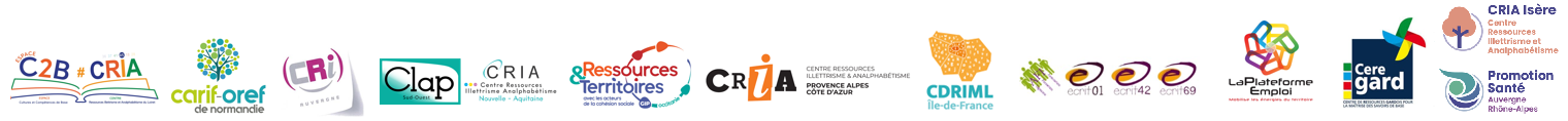 Logos des CRIA partenaires